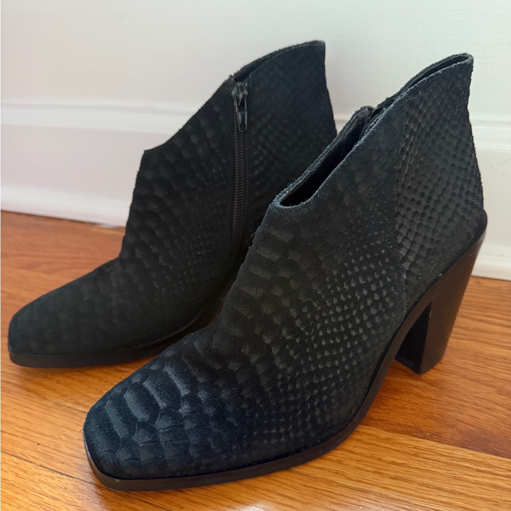 Jeffrey Campbell Black Suede Booties